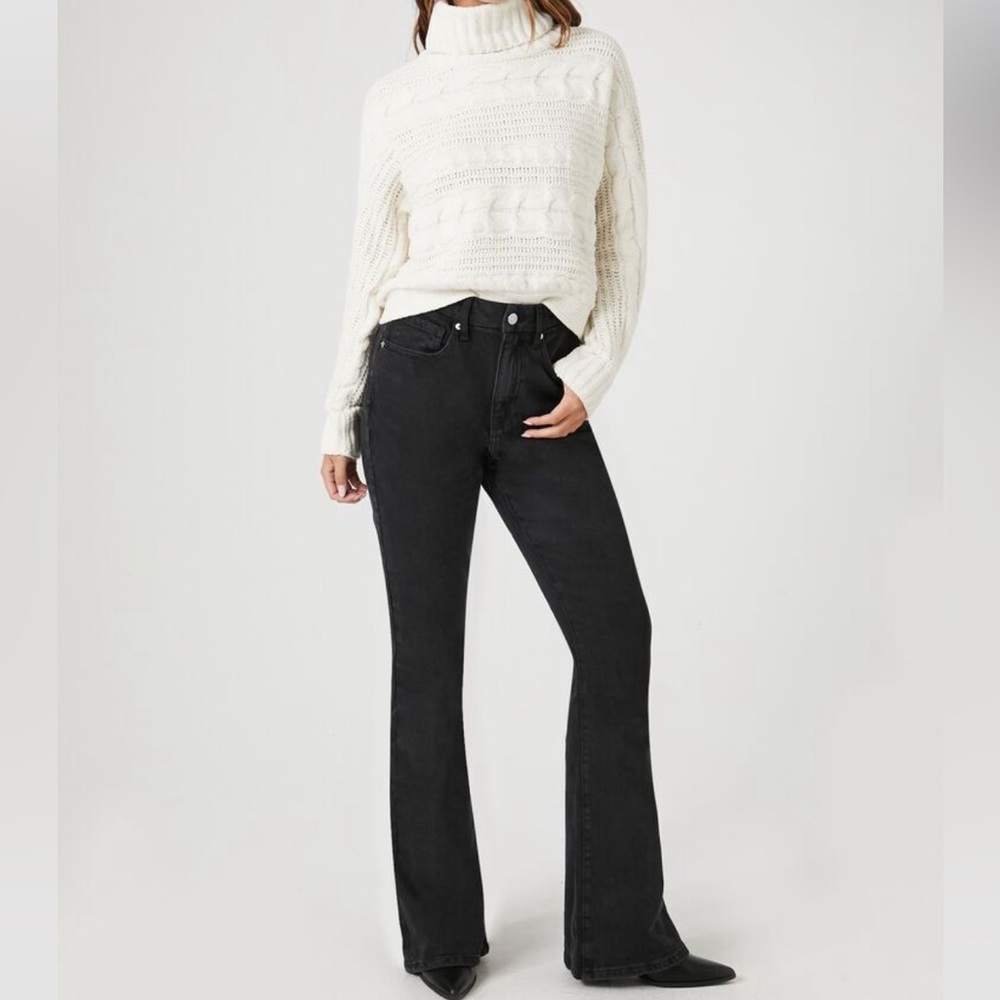 Curvy Mid Rise Flare Jeans